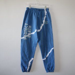 Parks Project Women Tie Dye Jogger Blue Fleece Sweatpants Size XS Protect Earth